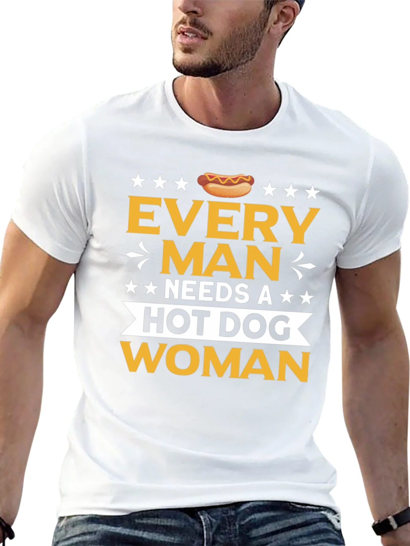 Funny Every Man Needs a Hot Dog T-Shirt