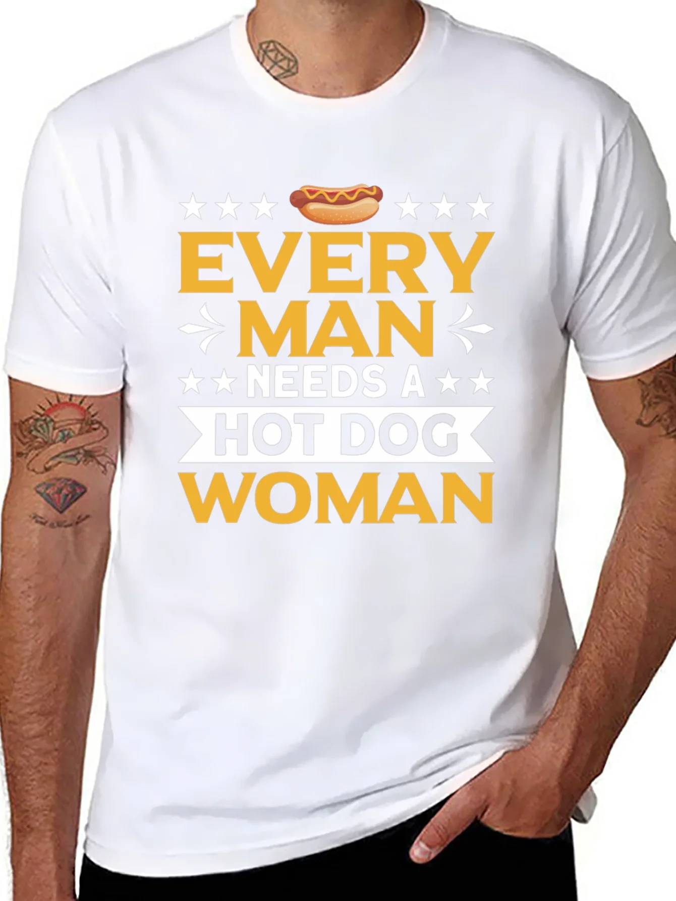 Funny Every Man Needs a Hot Dog T-Shirt