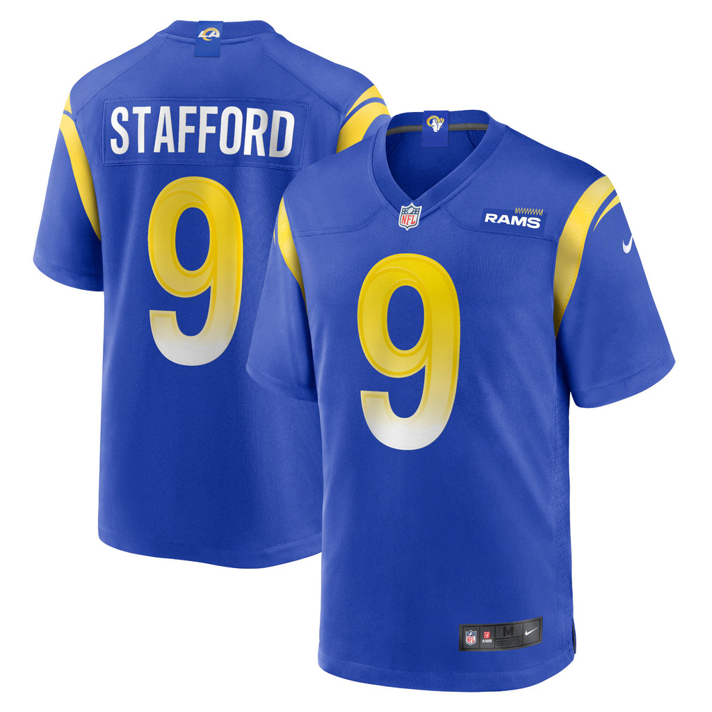 Los Angeles Rams Matthew Stafford Royal Player Game Jersey