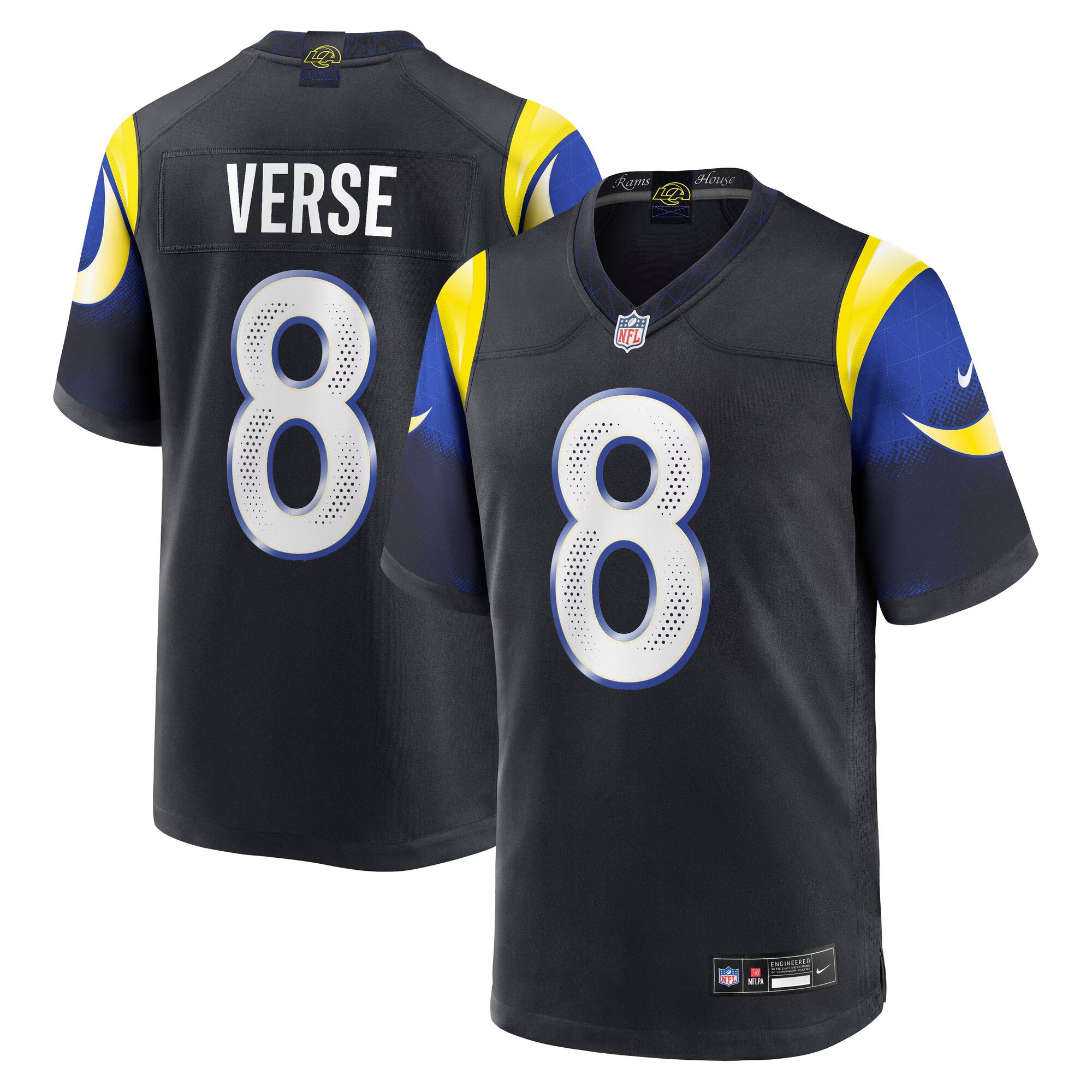 Los Angeles Rams Jared Verse Midnight Blue 2025 Rivalries Collection Game Jersey