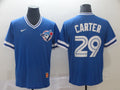 Men's Toronto Blue Jays Joe Carter #29 Blue Replica Player jersey
