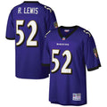 Baltimore Ravens Ray Lewis Mitchell & Ness Purple Big & Tall 2000 Retired Player Replica Jersey