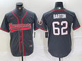 Men's Tampa Bay Buccaneers Graham Barton #62 Gray Game jersey