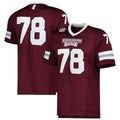 #78 M.State Bulldogs Team Premier Maroon Football Jersey Stitched American College Jerseys