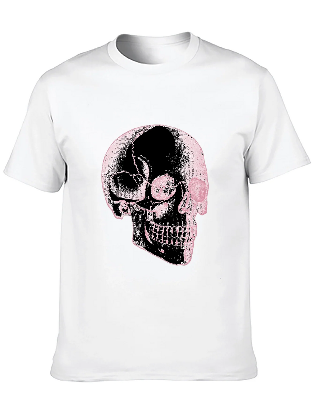 Skull Graphic Print Black Tee