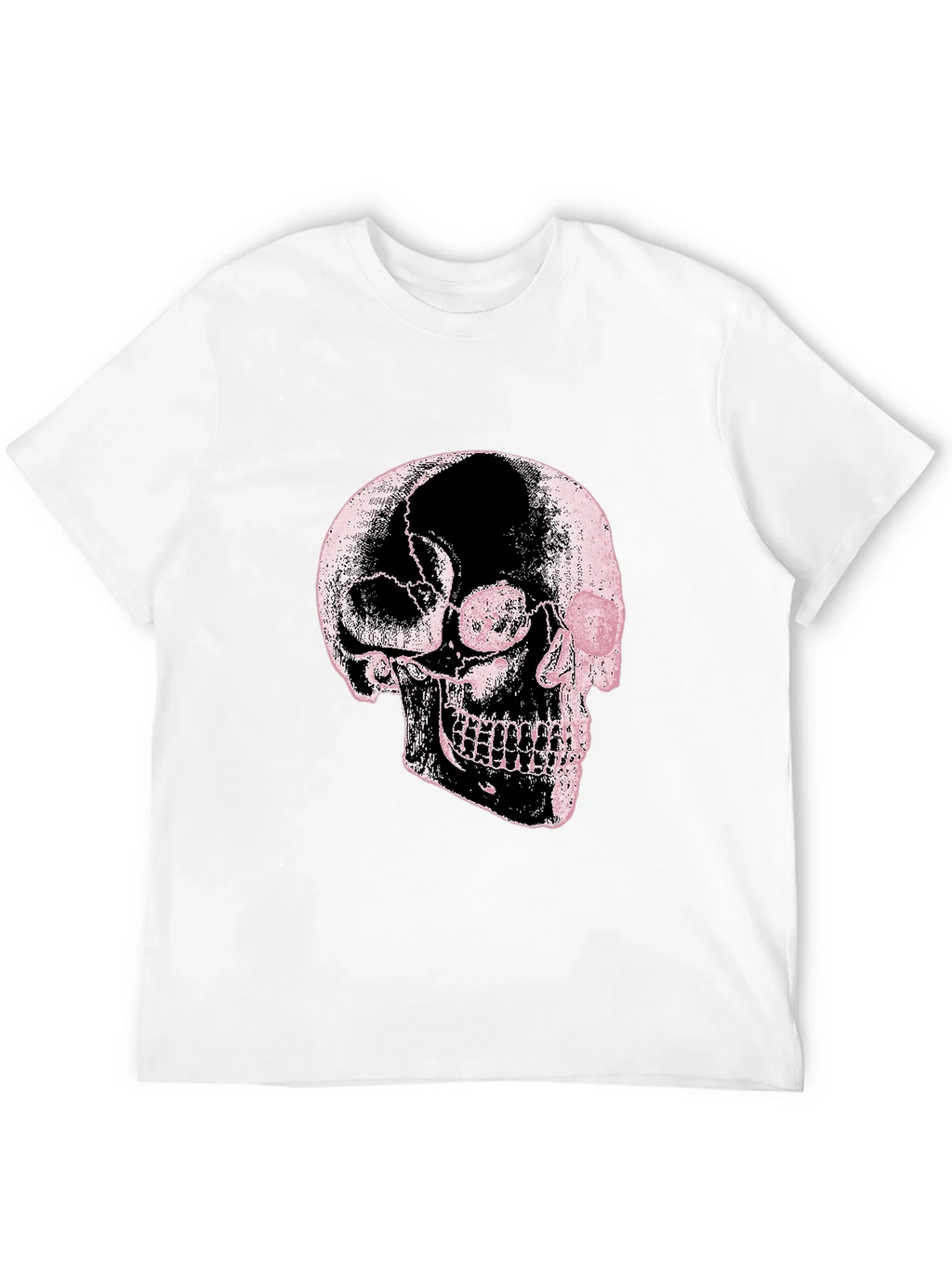 Skull Graphic Print Black Tee