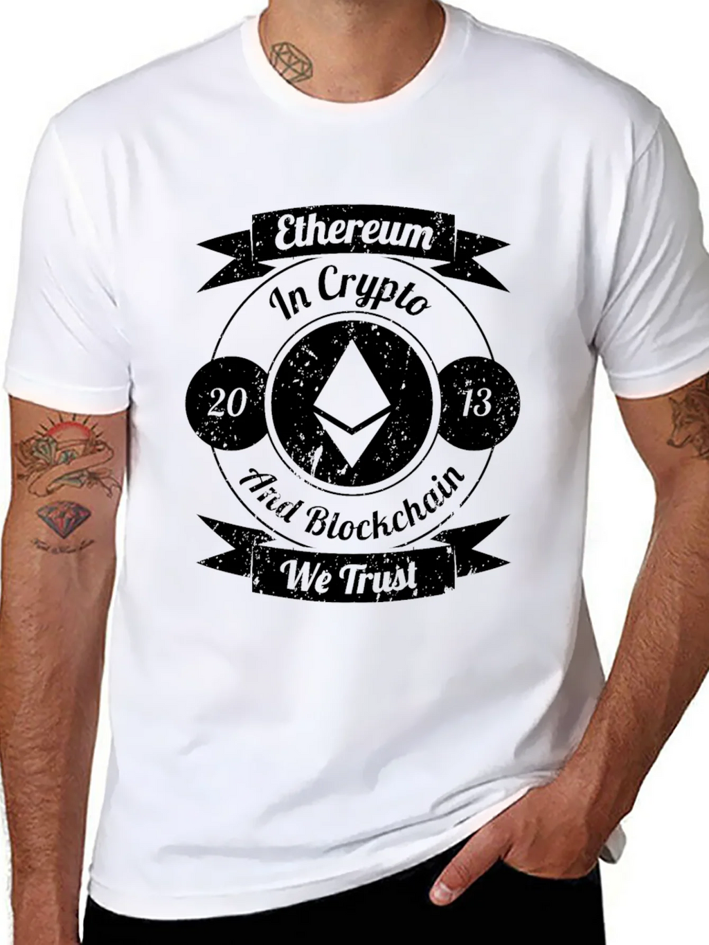 Ethereum Crypto T-Shirt - Blockchain We Trust