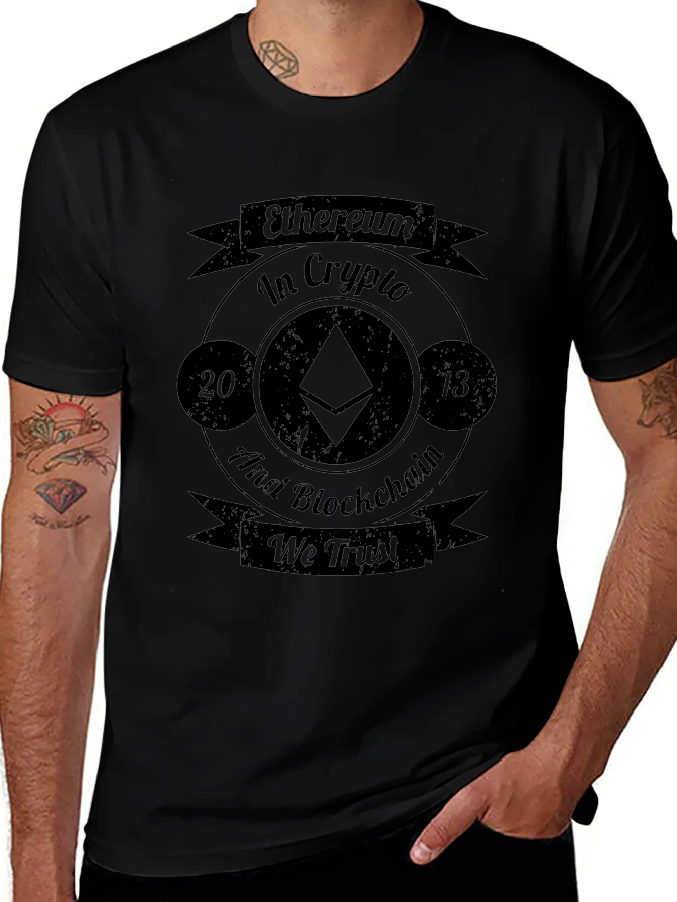 Ethereum Crypto T-Shirt - Blockchain We Trust