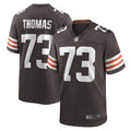Cleveland Browns Joe Thomas Brown Retired Game Player Jersey