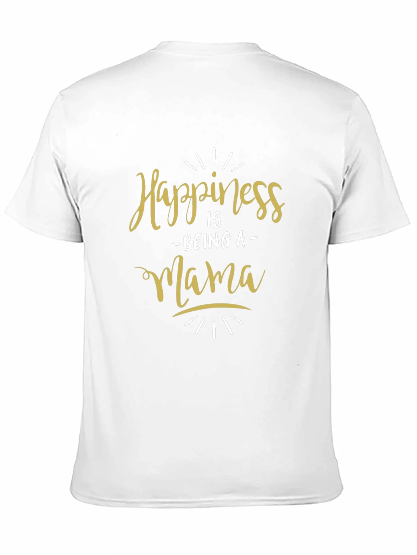 Happiness Is Being a Mama Black T-Shirt