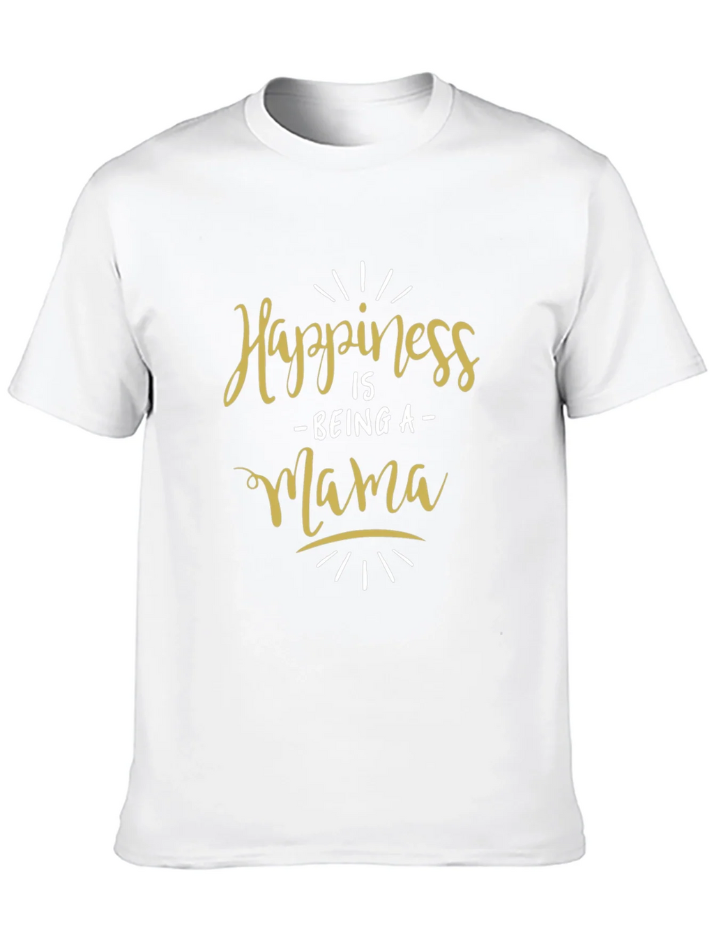 Happiness Is Being a Mama Black T-Shirt