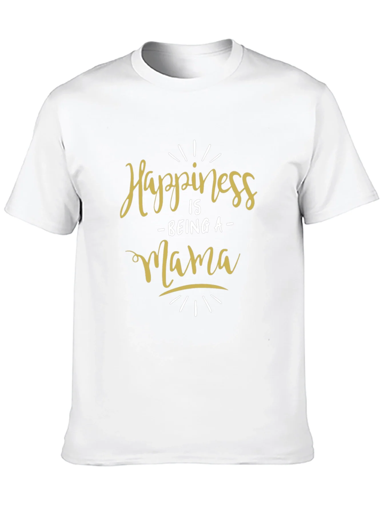 Happiness Is Being a Mama Black T-Shirt