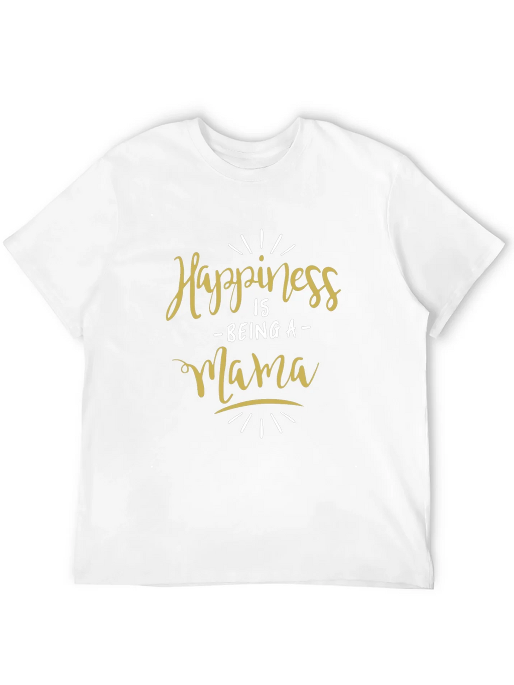 Happiness Is Being a Mama Black T-Shirt