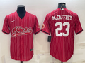 Men's San Francisco 49ers Christian McCaffrey #23 Red Game Player jersey Joint Edition