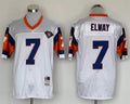 Men's Denver Broncos John Elway Mitchell & Ness White Legacy Replica Jersey1