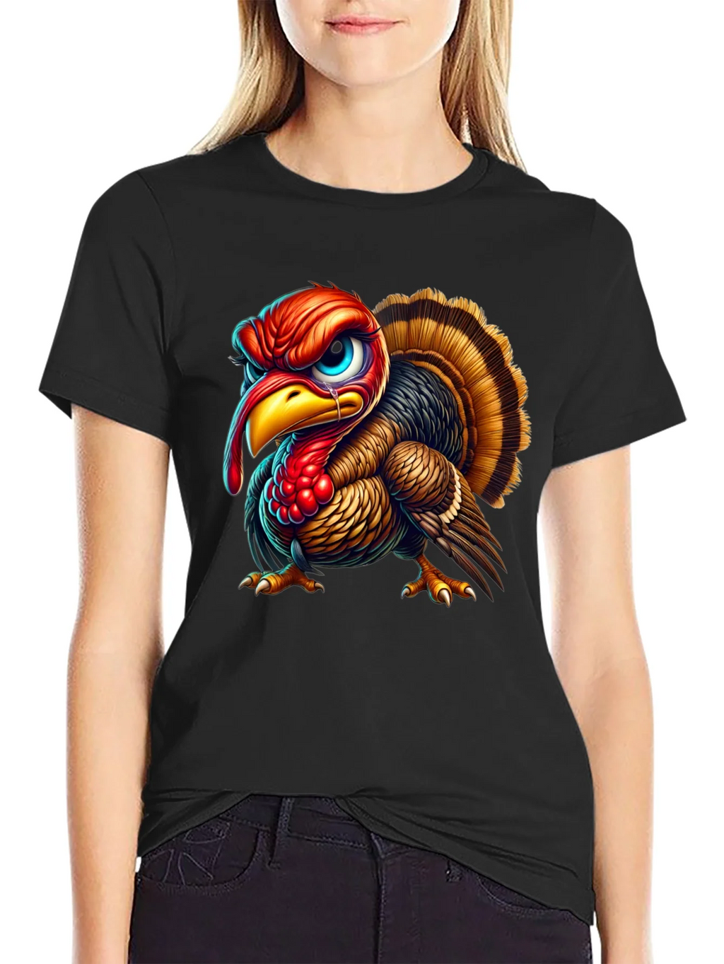 Angry Turkey Graphic Tee - Thanksgiving Humor