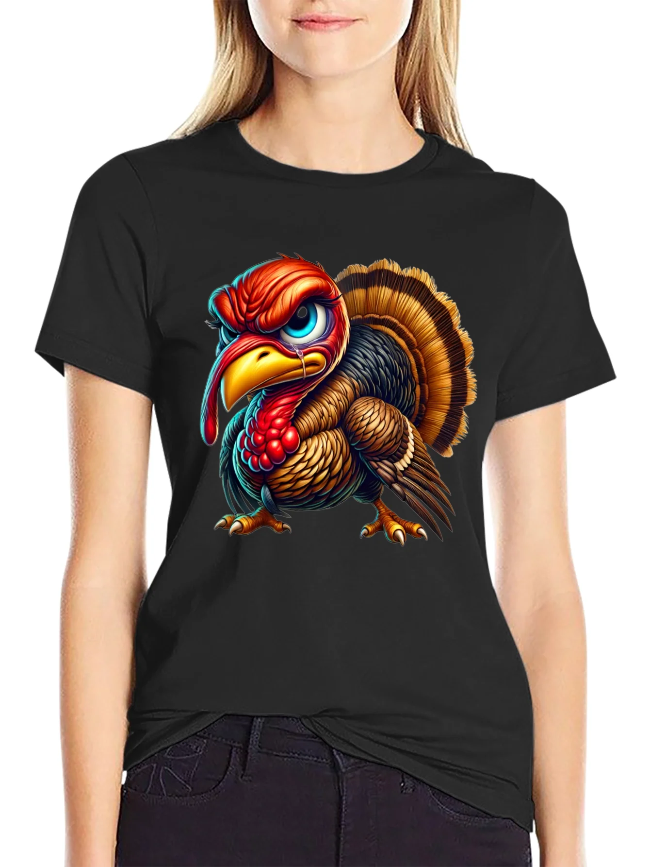 Angry Turkey Graphic Tee - Thanksgiving Humor