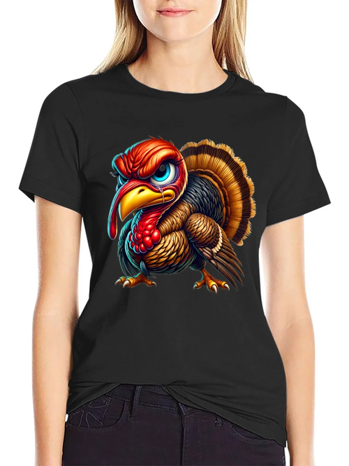 Angry Turkey Graphic Tee - Thanksgiving Humor