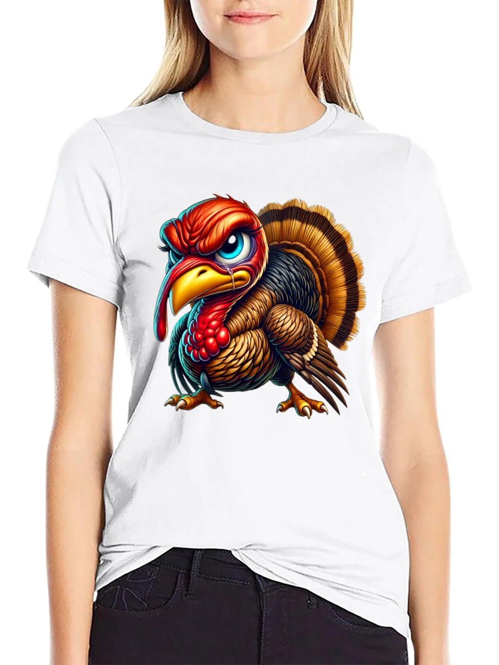 Angry Turkey Graphic Tee - Thanksgiving Humor