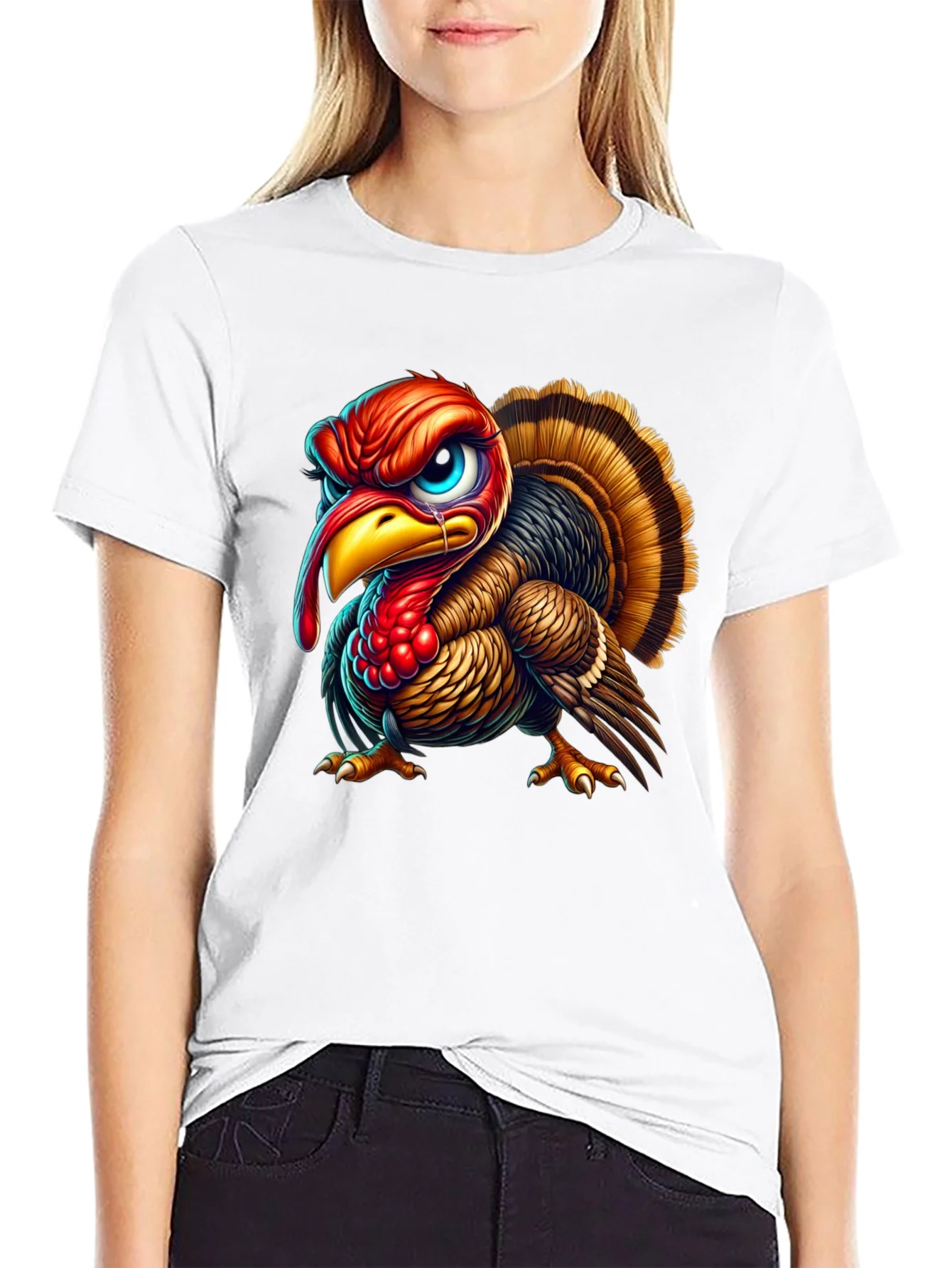 Angry Turkey Graphic Tee - Thanksgiving Humor