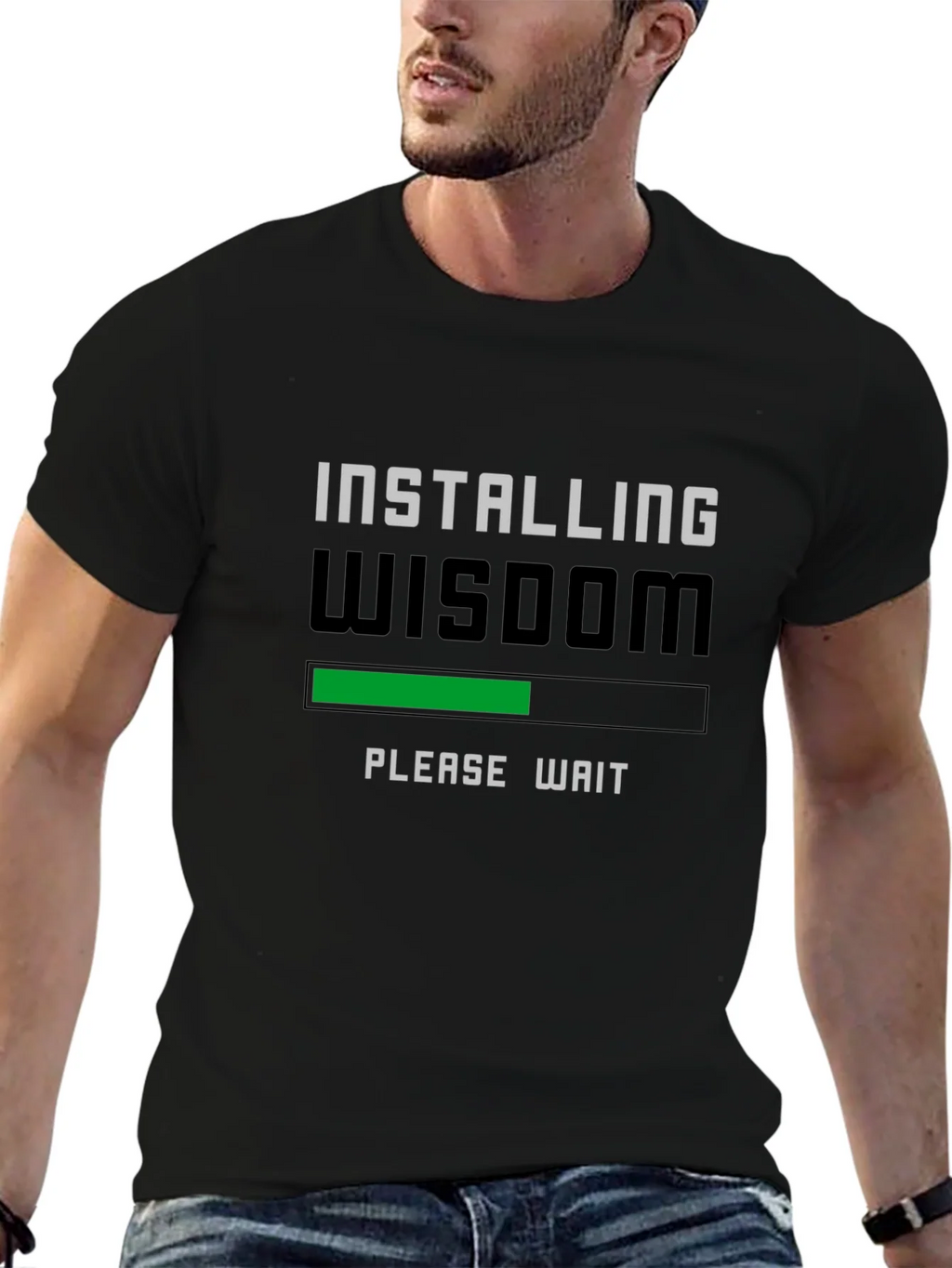 Installing Wisdom T-Shirt - Geeky Funny Tee