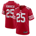 San Francisco 49ers Jason Pinnock Scarlet Team Game Jersey