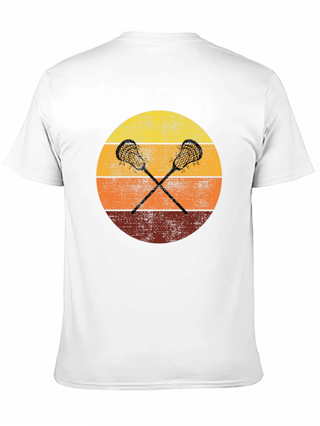 Retro Lacrosse Sunset T-Shirt