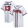Atlanta Braves #13 Ronald Acua Jr. 2025 All-Star Game Home Replica Player Jersey - White Stitched Baseball Jersey