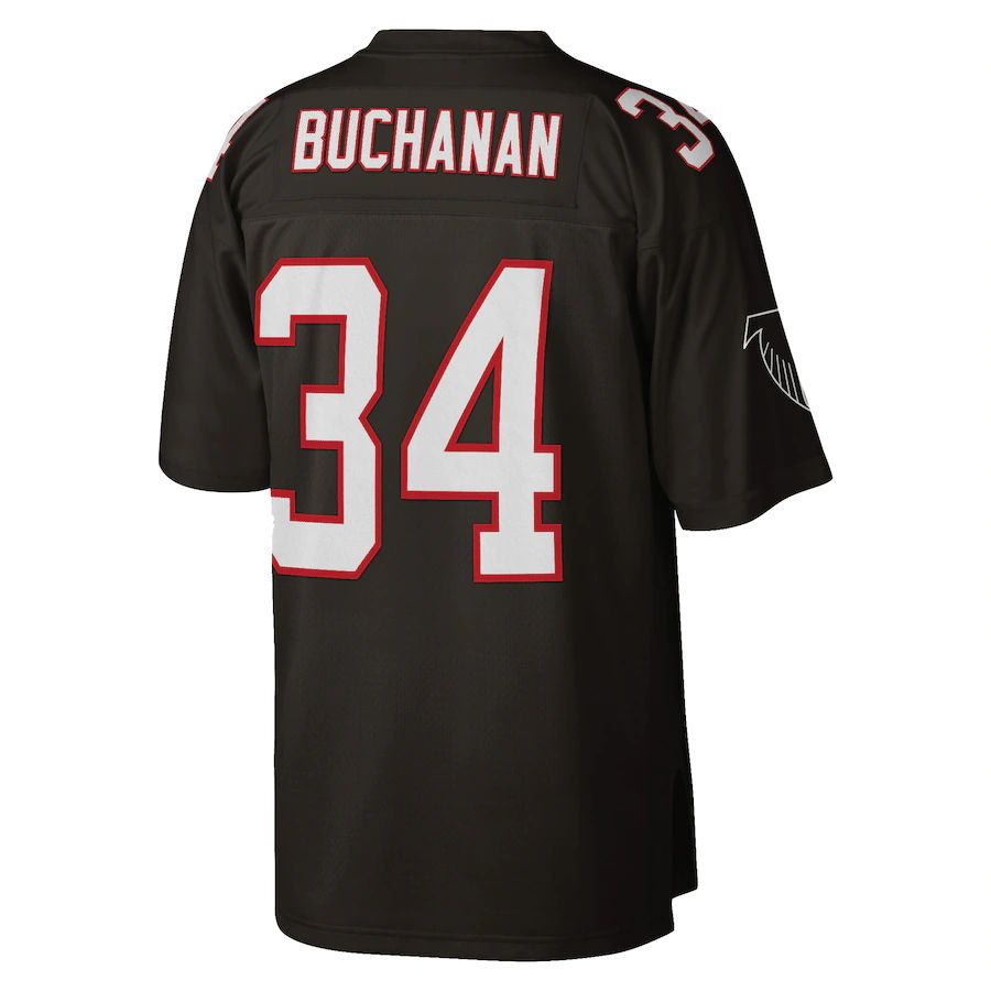 A.Falcons #34 Ray Buchanan  Black Retired Player Legacy Replica Jersey Stitched American Football Jerseys