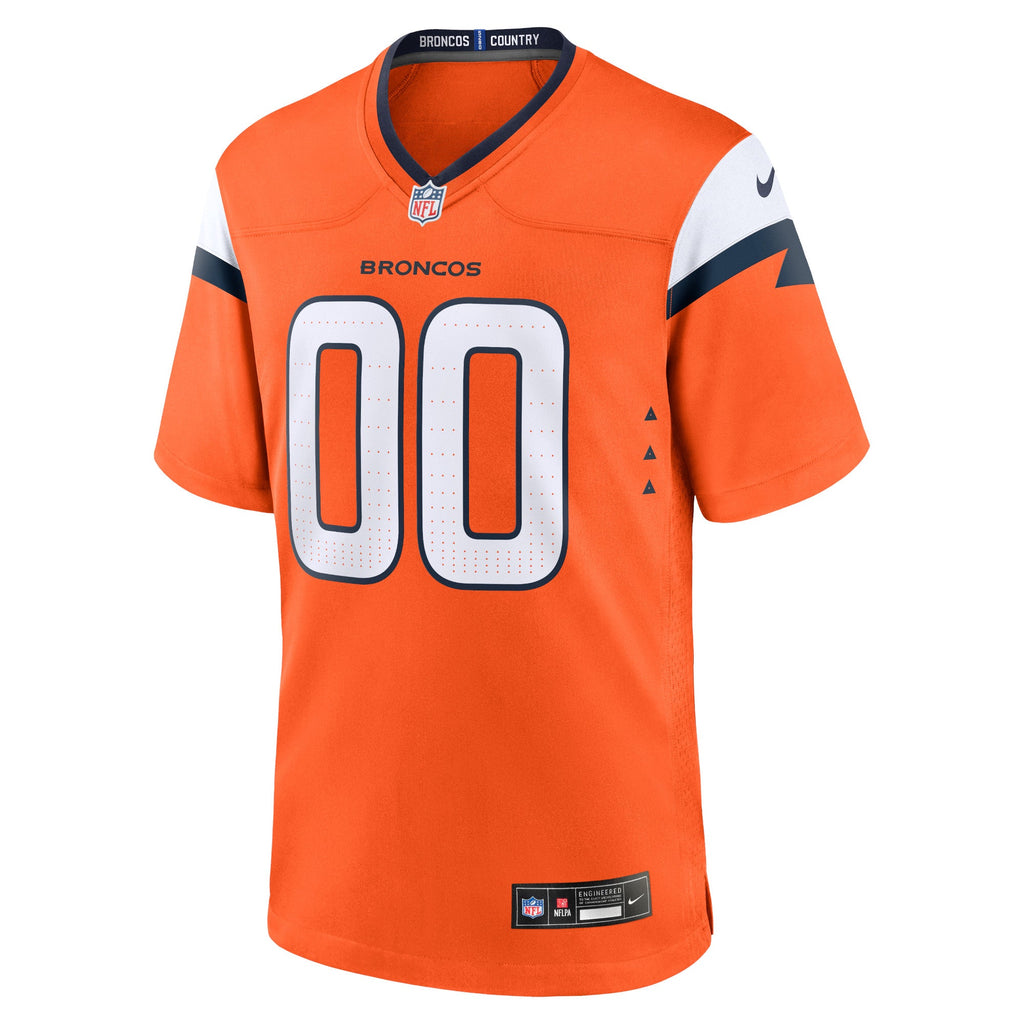 Denver Broncos Orange Mile High Collection Custom Game Jersey