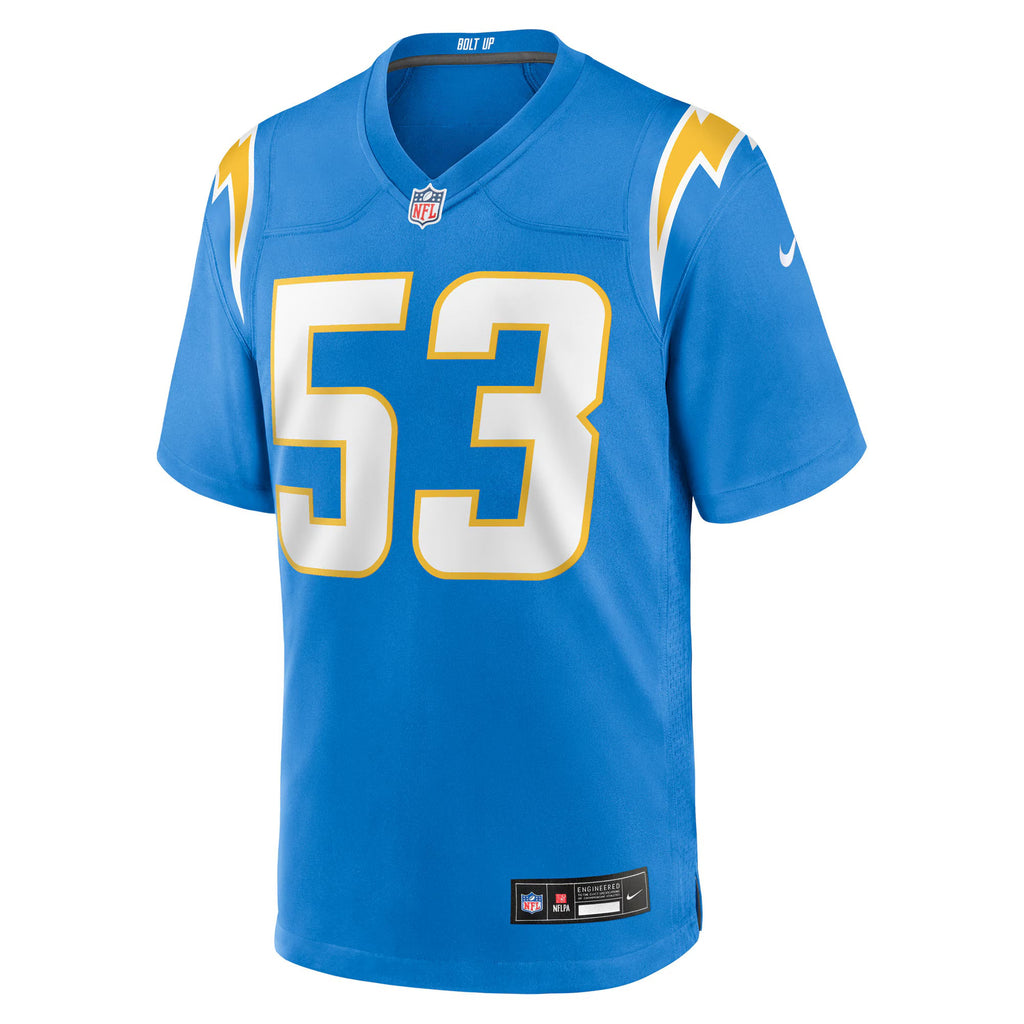 Los Angeles Chargers Del'Shawn Phillips Powder Blue Team Game Jersey