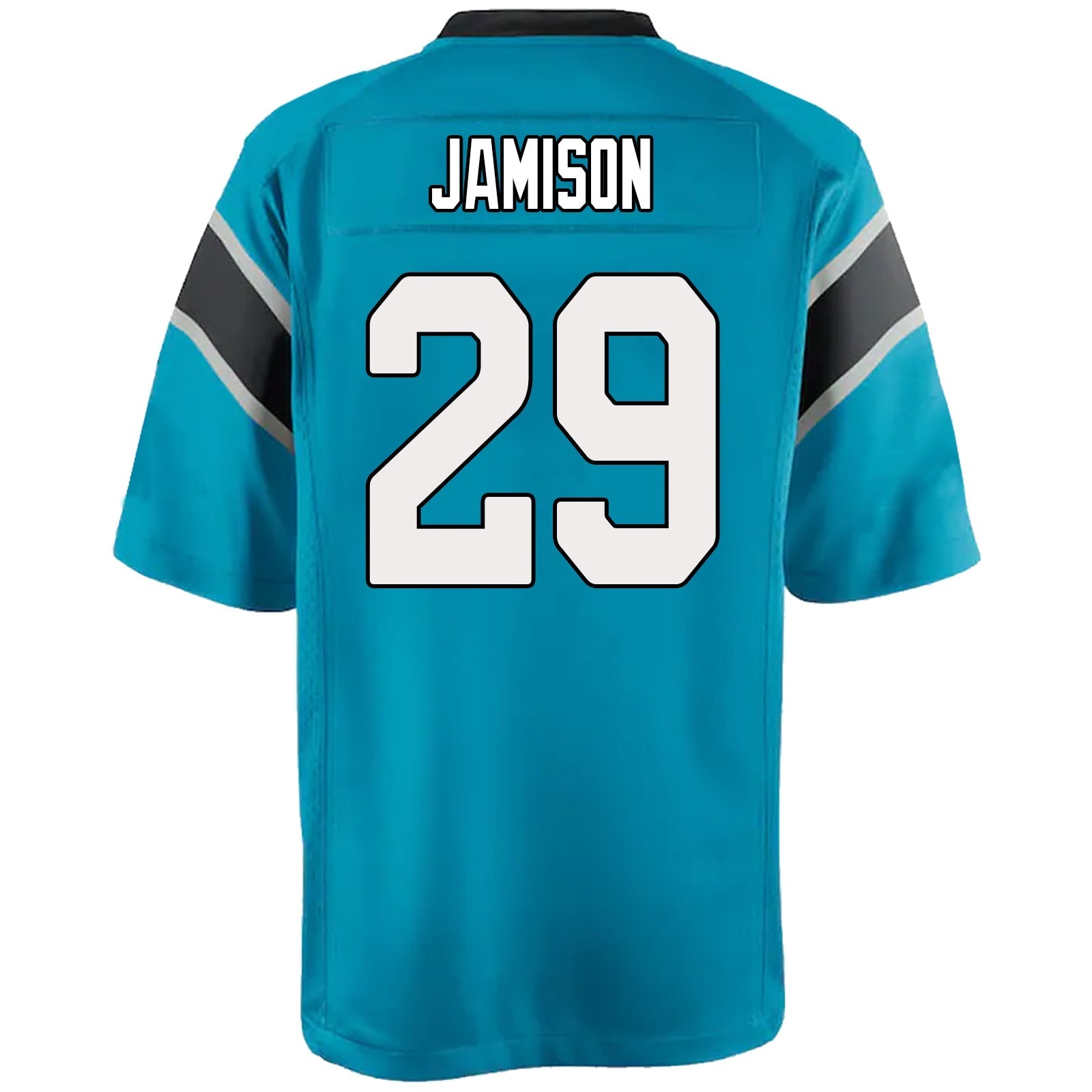 C.Panthers #29 D'Shawn Jamison blue Team Game Jersey Football Stitched Jersey