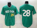 Boston Red Sox #28 Kristian Campbell Green 2025 City Connect Limited Stitched Baseball Jersey