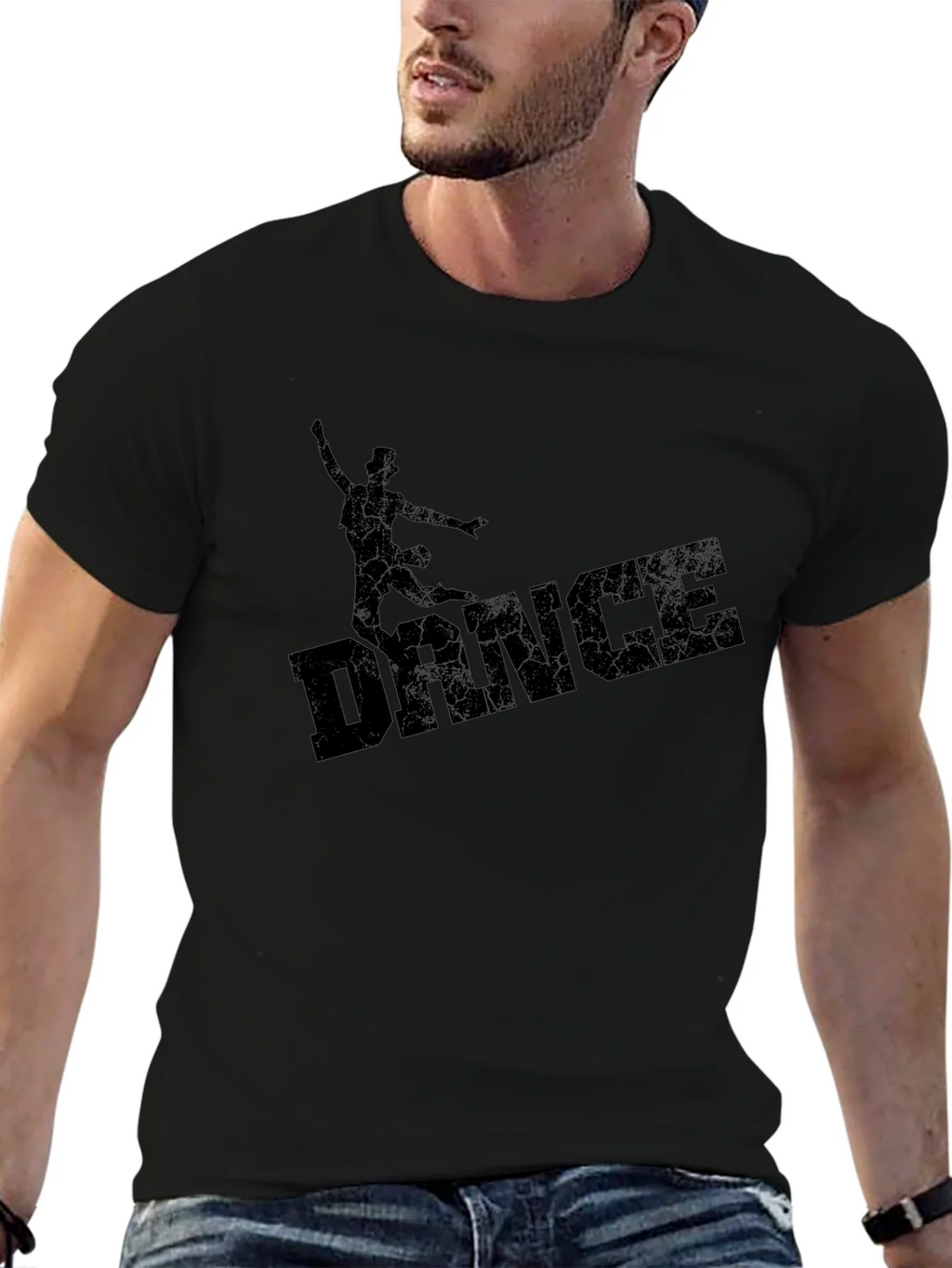 Dance Graphic Black T-Shirt