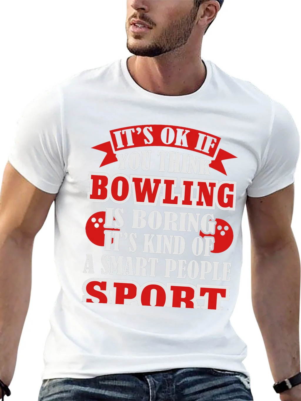 Bowling Smart People Sport Graphic T-Shirt