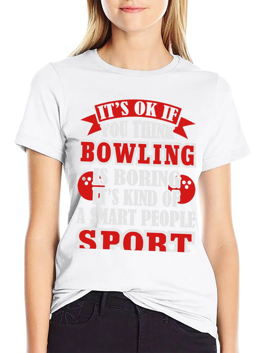 Bowling Smart People Sport Graphic T-Shirt