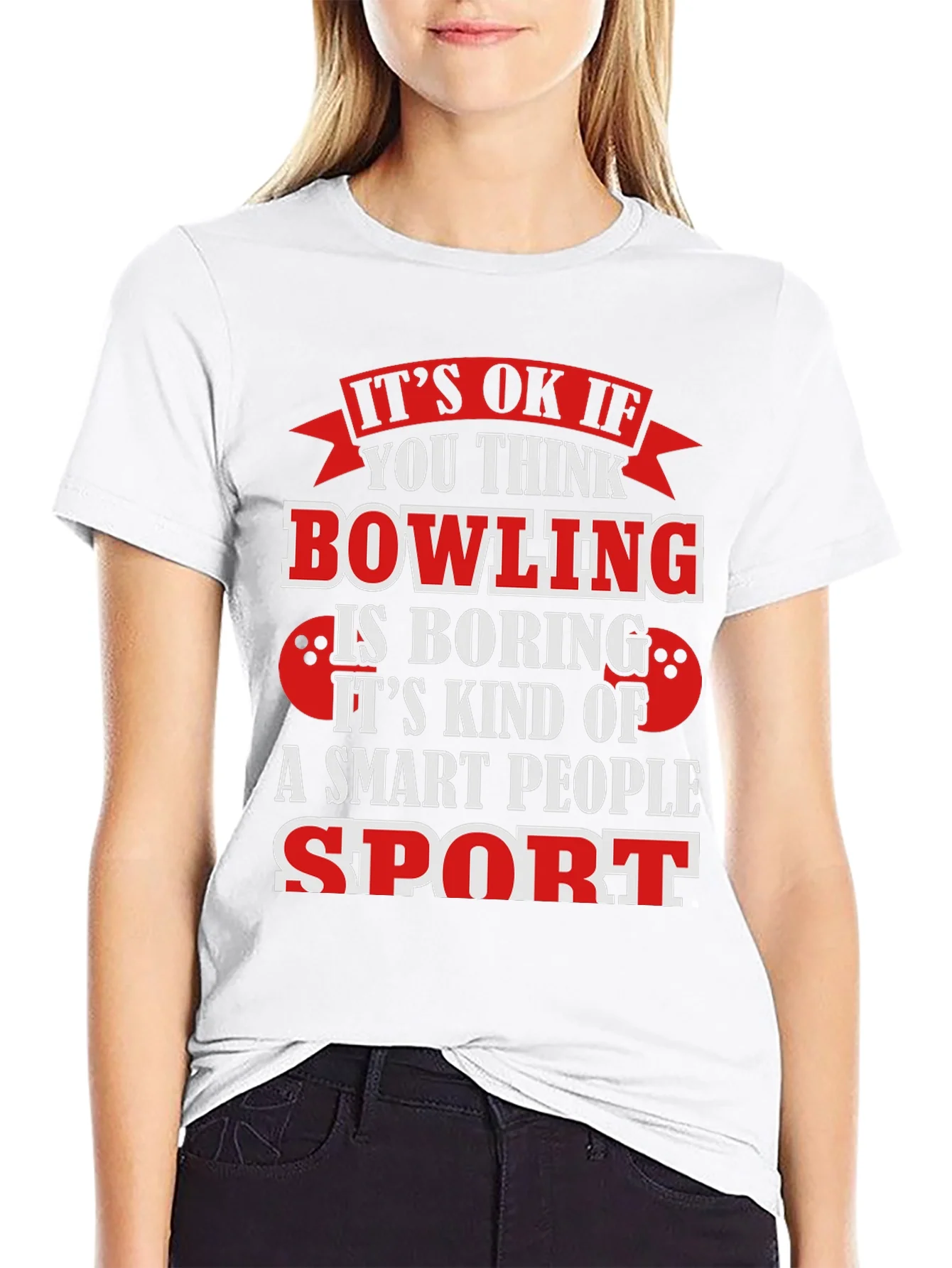 Bowling Smart People Sport Graphic T-Shirt