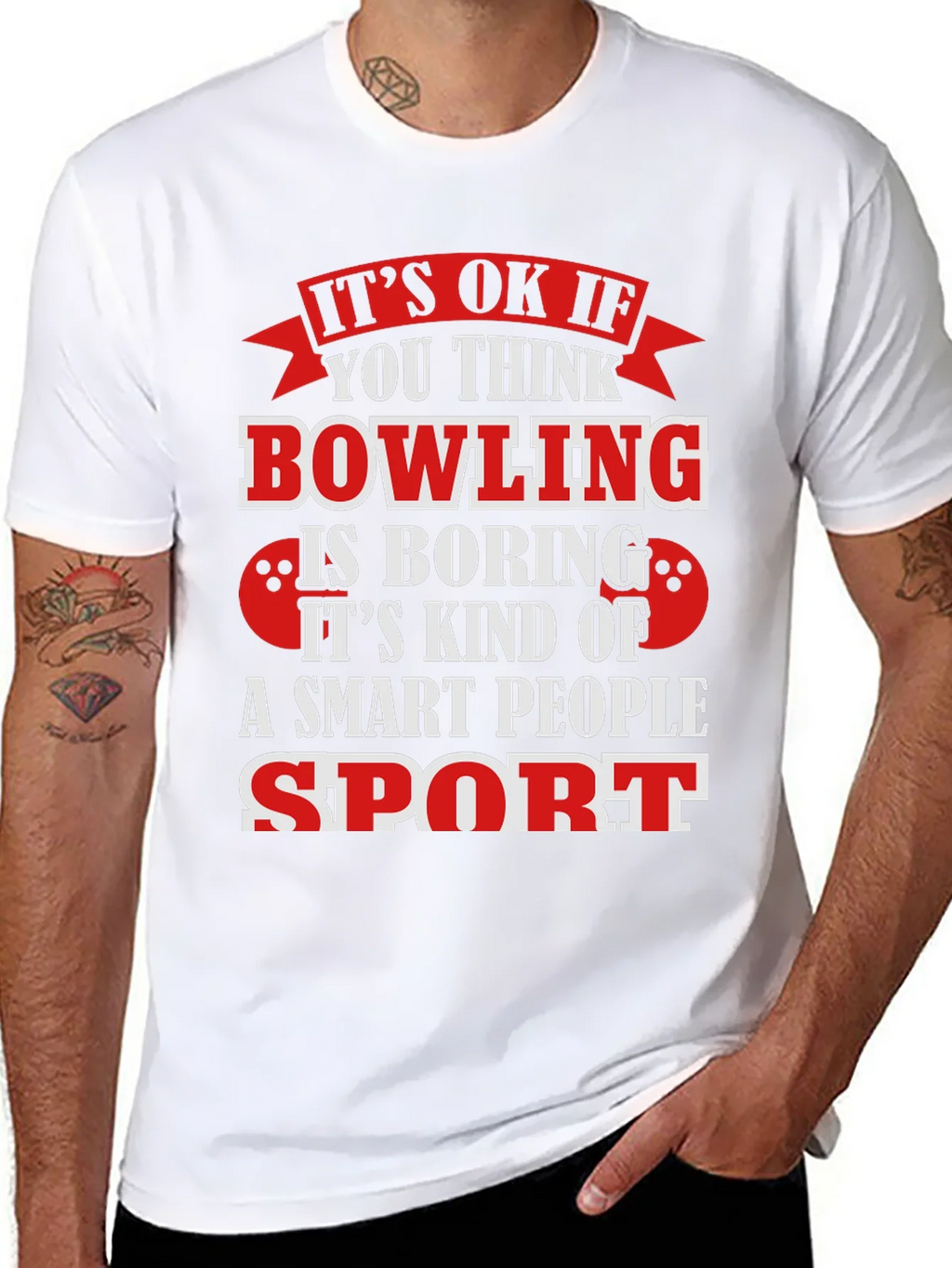 Bowling Smart People Sport Graphic T-Shirt