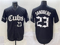 Chicago Cubs #23 Ryne Sandberg Black 'Gothic North Side Edition' Vapor Premier Limited Stitched Baseball Jersey