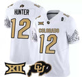C.Buffalo #12 Travis Hunter White Fuse Stitched Football College Jersey