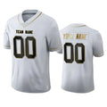 Custom L.Raiders Any Team and Number and Name White Golden Edition Stitched American Football Jerseys