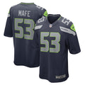 Seattle Seahawks Boye Mafe College Navy Game Player Jersey
