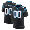 Carolina Panthers Black Custom Game Jersey