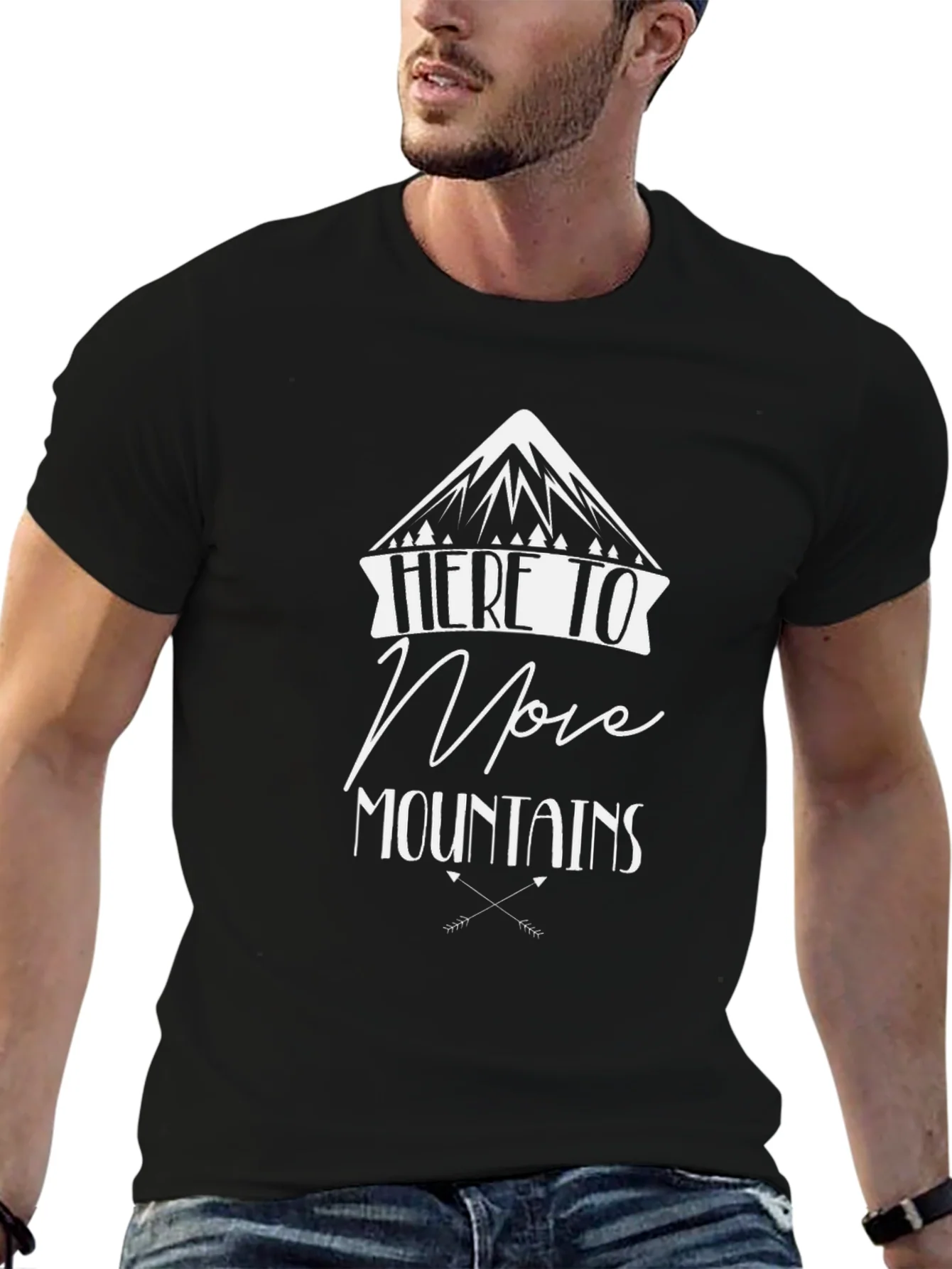 Here to Move Mountains Graphic Tee