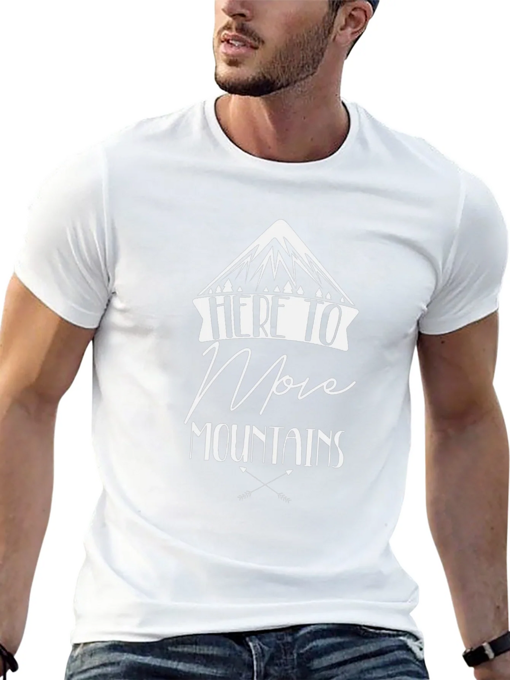 Here to Move Mountains Graphic Tee