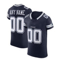 Custom D.Cowboys Navy Vapor F.U.S.E. Elite Jersey Stitched Football Jerseys