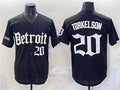 Detroit Tigers #20 Spencer Torkelson Black 'Motor Gothic Edition' Vapor Premier Limited Stitched Baseball Jersey