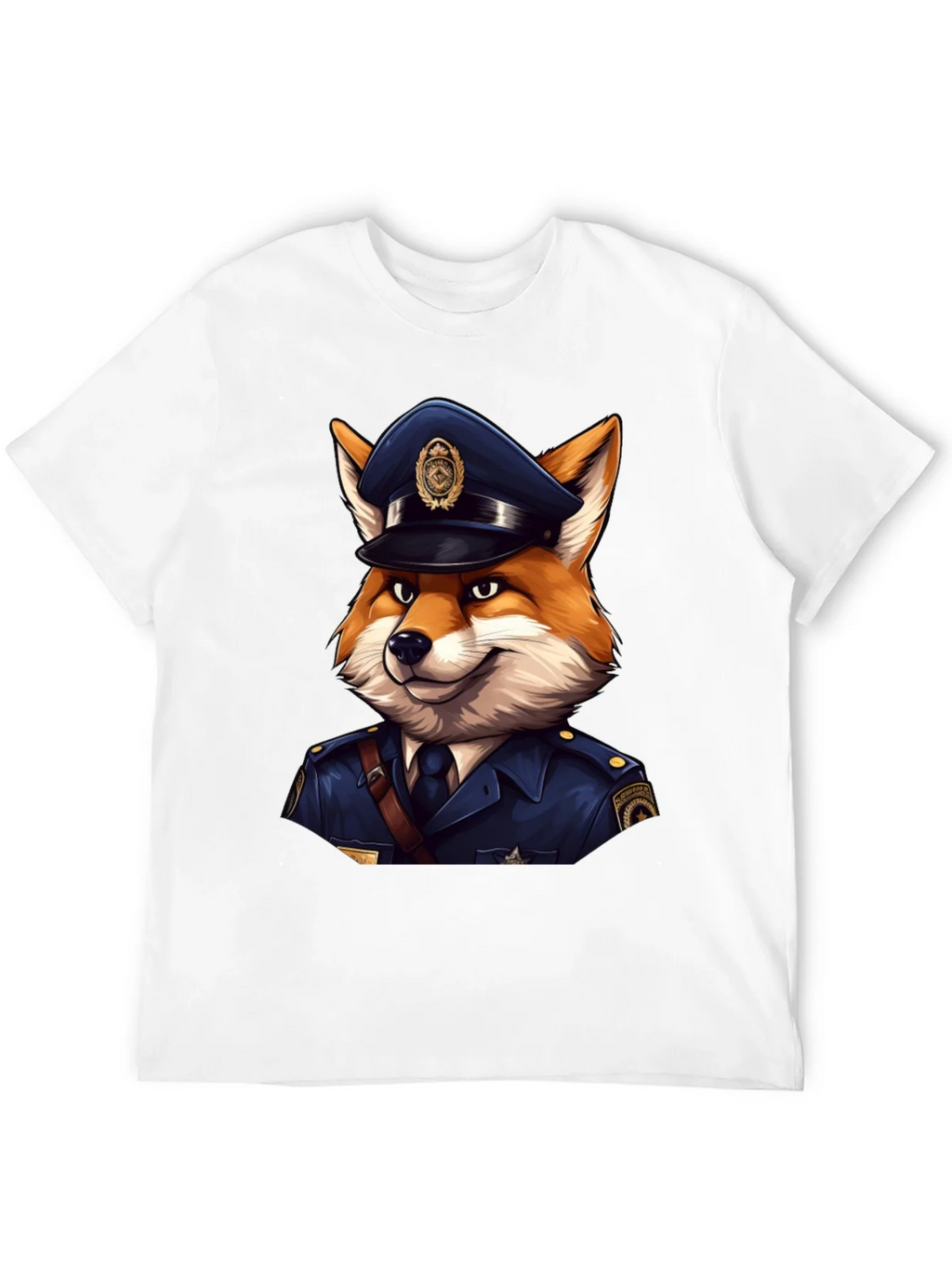 Fox Cop T-Shirt - Cool Police Cartoon Tee