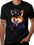 Fox Cop T-Shirt - Cool Police Cartoon Tee