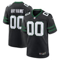 New York Jets Legacy Black Alternate Custom Game Jersey
